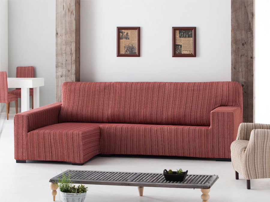 Funda sofa chaise longue elástica Chipre - Tienda online